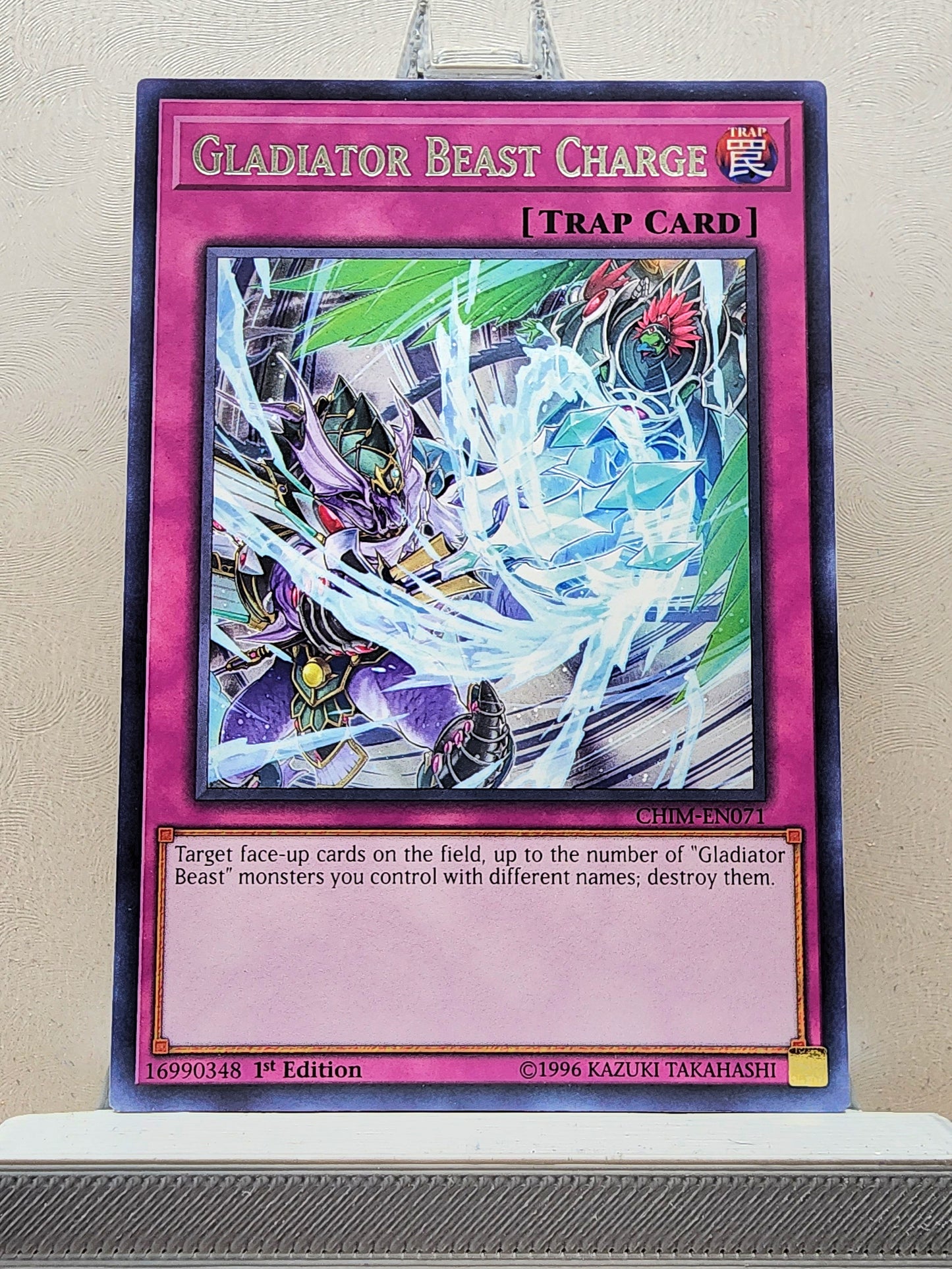 Yugioh! 1x Gladiator Beast Charge (CHIM - Rare) 1st/Unli Edition