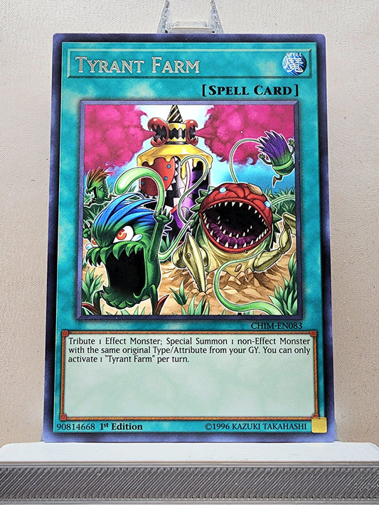 Yugioh! 1x Tyrant Farm (CHIM - Rare) 1st/Unli Edition