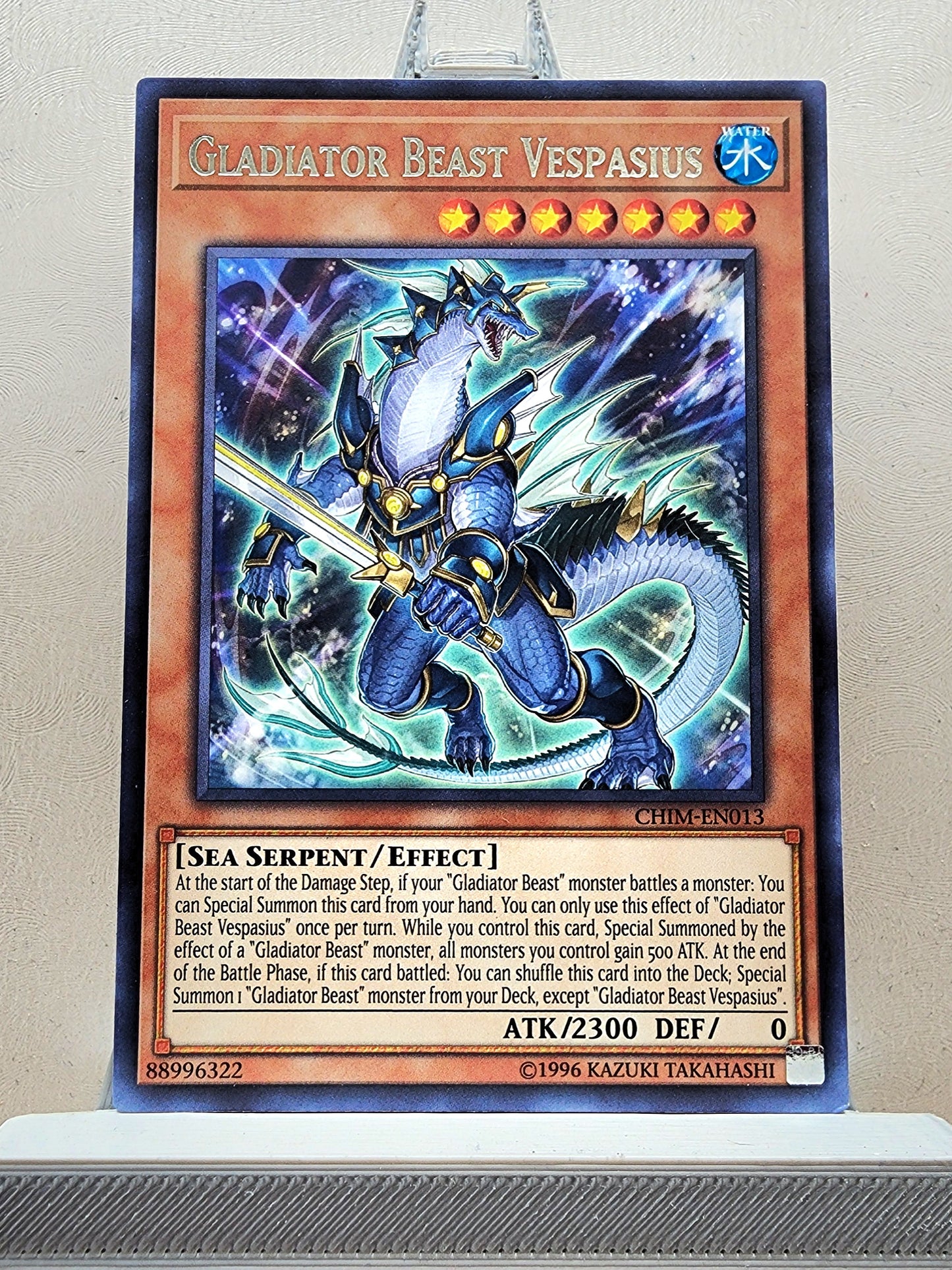 Yugioh! 1x Gladiator Beast Vespasius (CHIM - Rare) 1st/Unli Edition