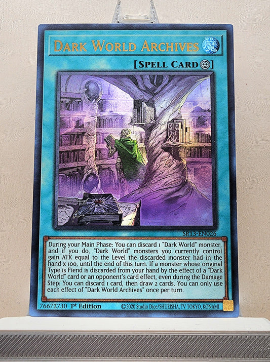 Yugioh! 1x Dark World Archives (SR13 - Ultra Rare) 1st Edition