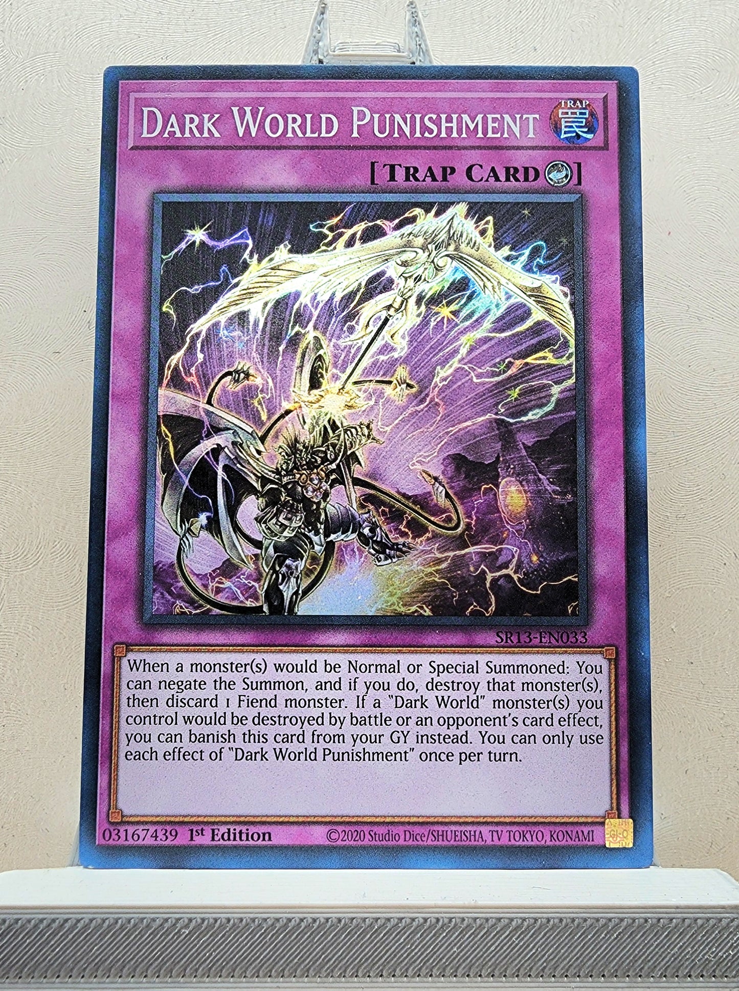 Yugioh! 1x Dark World Punishment (SR13 - Super Rare) 1st Edition