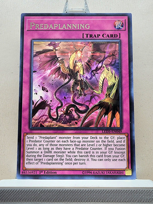 Yugioh! 1x Predaplanning (LED5 - Rare) 1st Edition