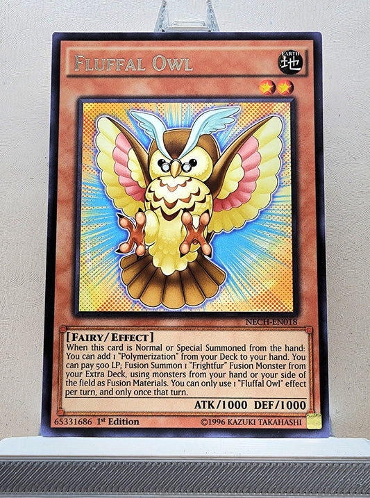 Yugioh! 1x Fluffal Owl (NECH - Rare) 1st/Unli Edition