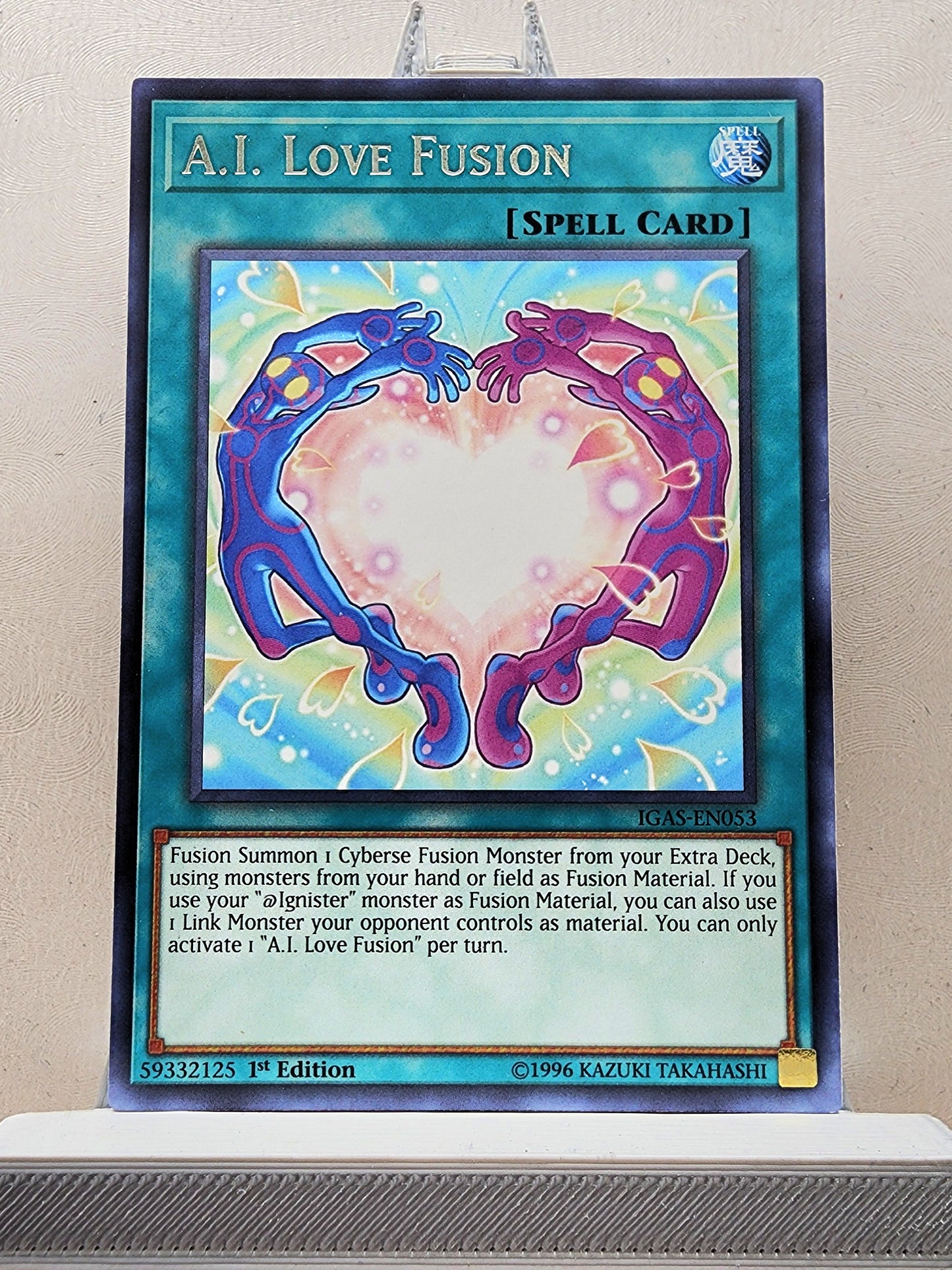 Yugioh! 1x A.I. Love Fusion (IGAS - Rare) 1st/Unli Edition