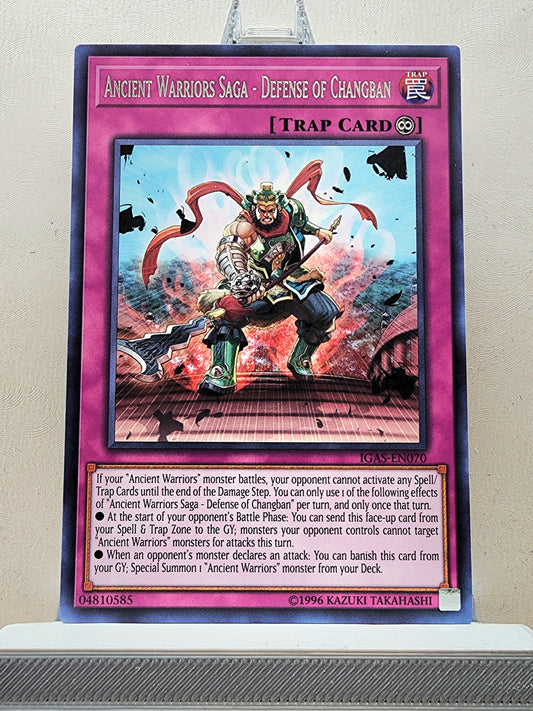 Yugioh! 1x Ancient Warriors Saga - Defense of Changban (IGAS - Rare) 1st/Unli Edition