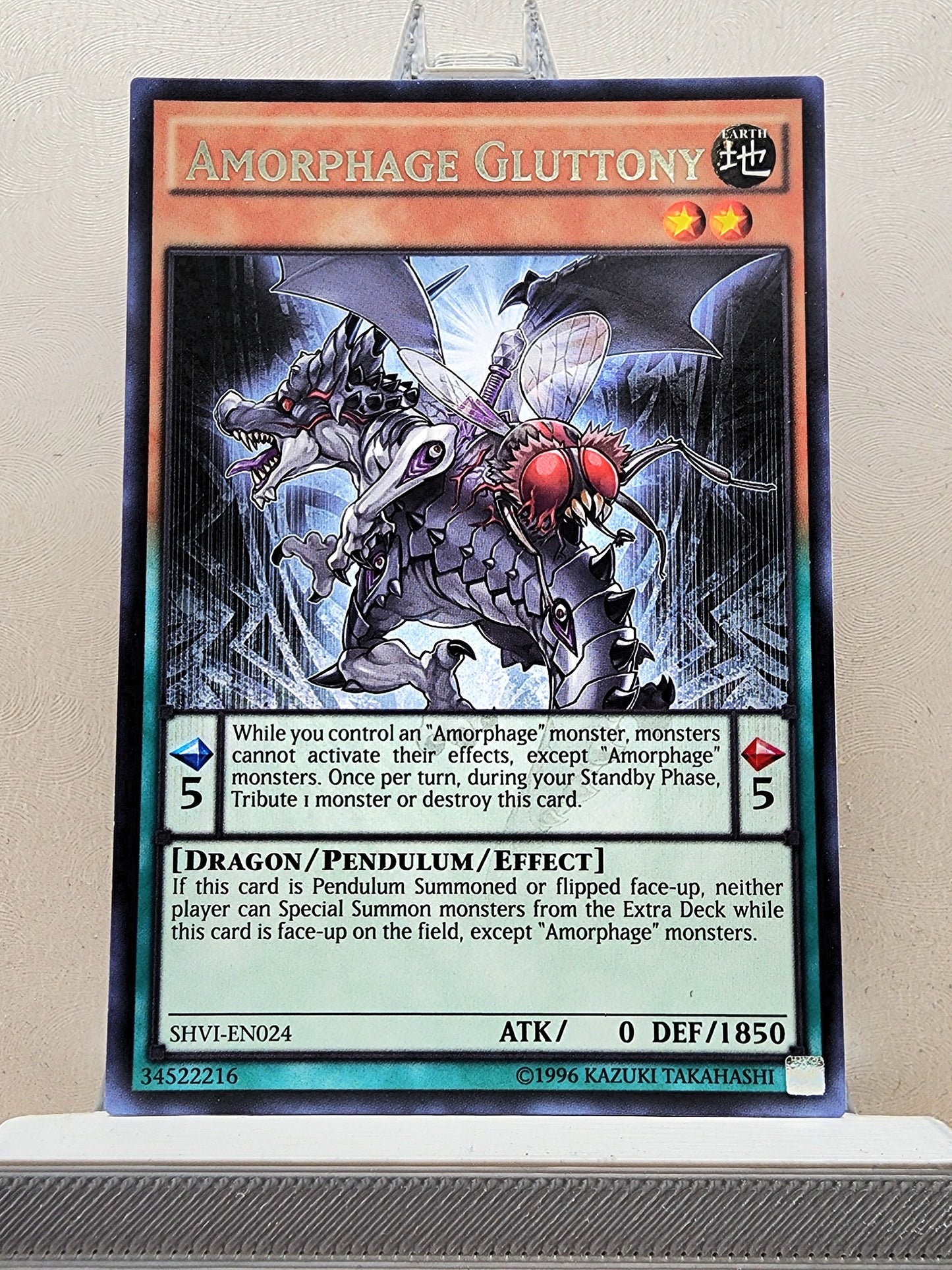 Yugioh! 1x Amorphage Gluttony (SHVI - Rare) 1st/Unli Edition