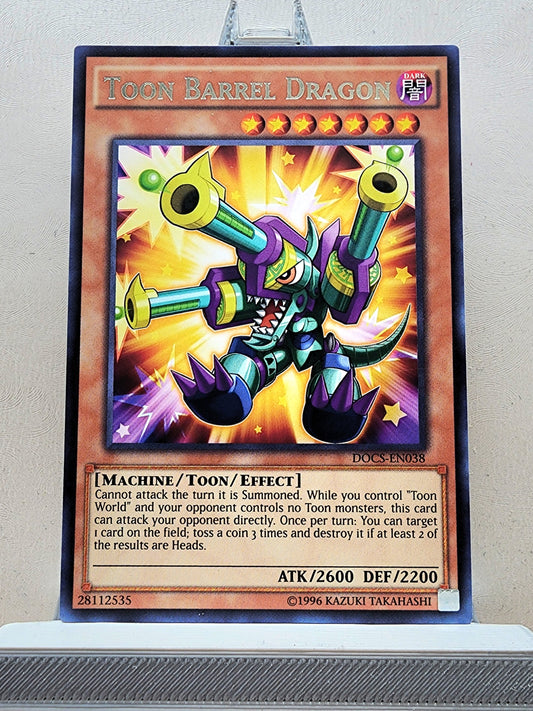 Yugioh! 1x Toon Barrel Dragon (DOCS - Rare) 1st/Unli Edition