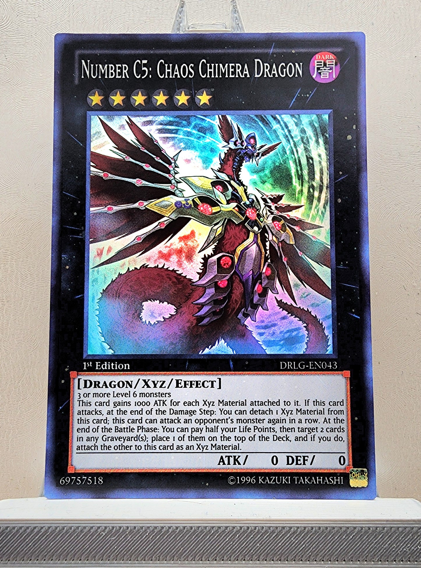 Yugioh! 1x Number C5: Chaos Chimera Dragon (DRLG - Super Rare) 1st Edition