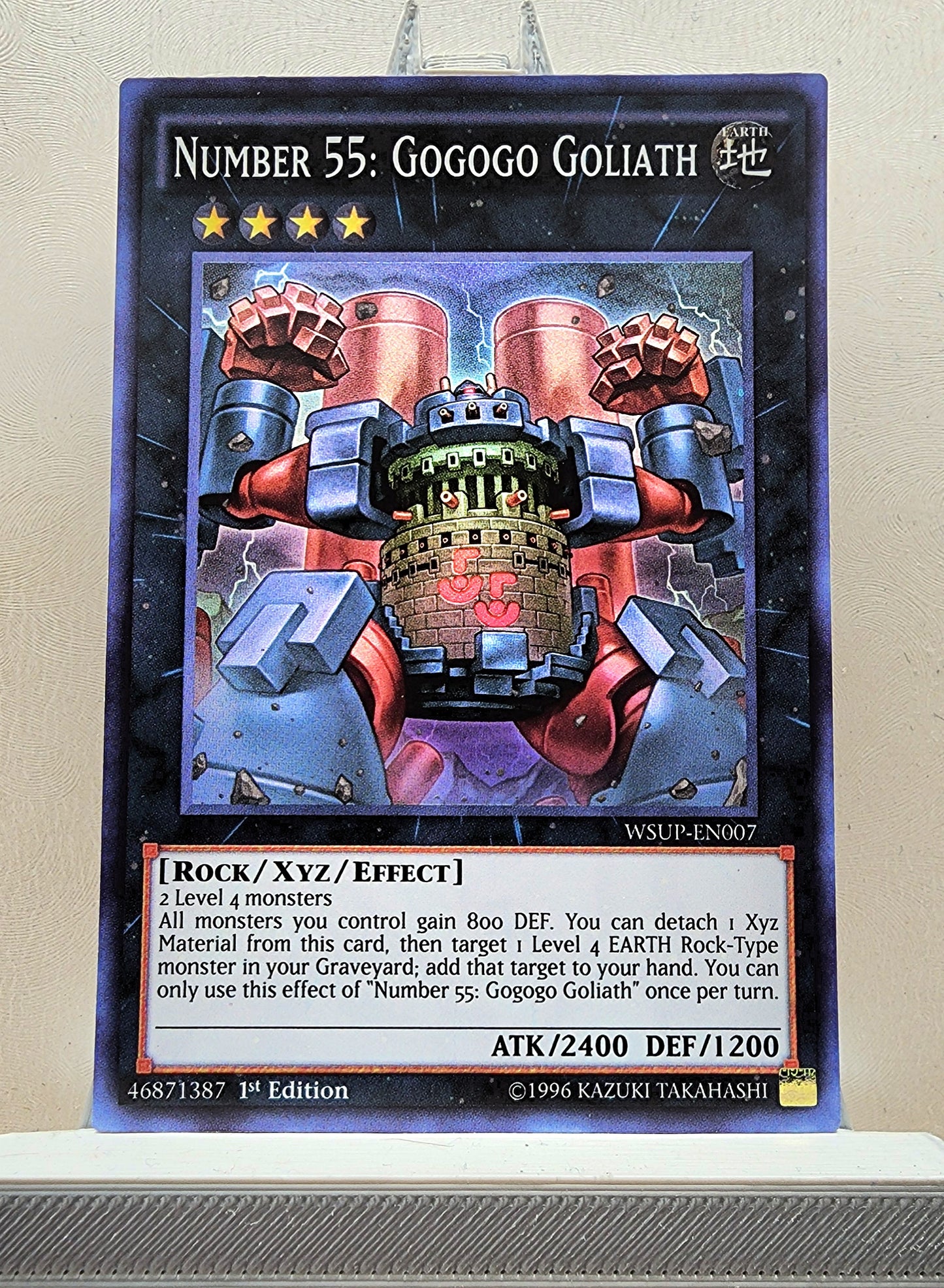 Yugioh! 1x Number 55: Gogogo Goliath (WSUP - Super Rare) 1st Edition