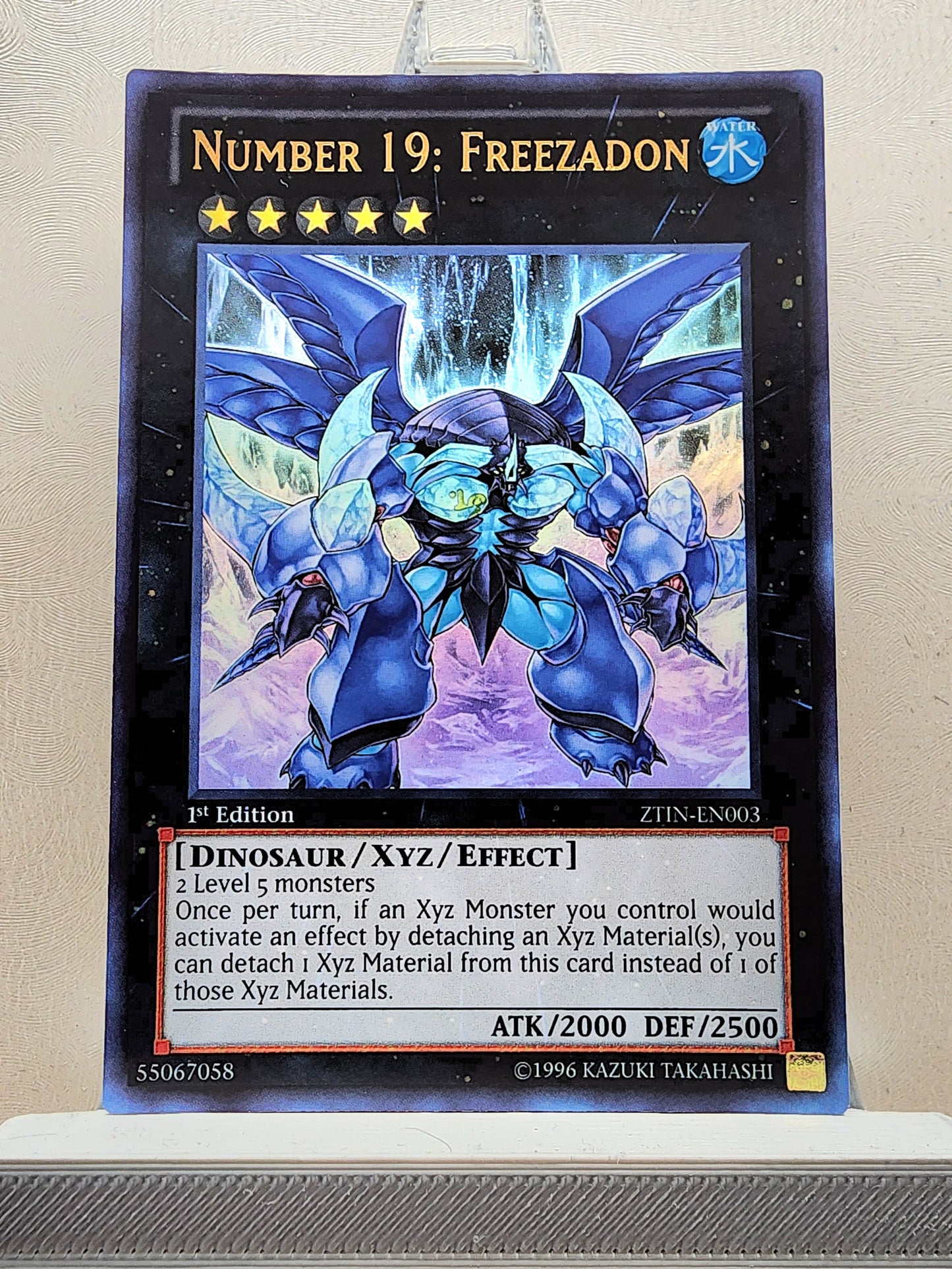 Yugioh! 1x Number 19: Freezadon (ZTIN - Ultra Rare) 1st Edition