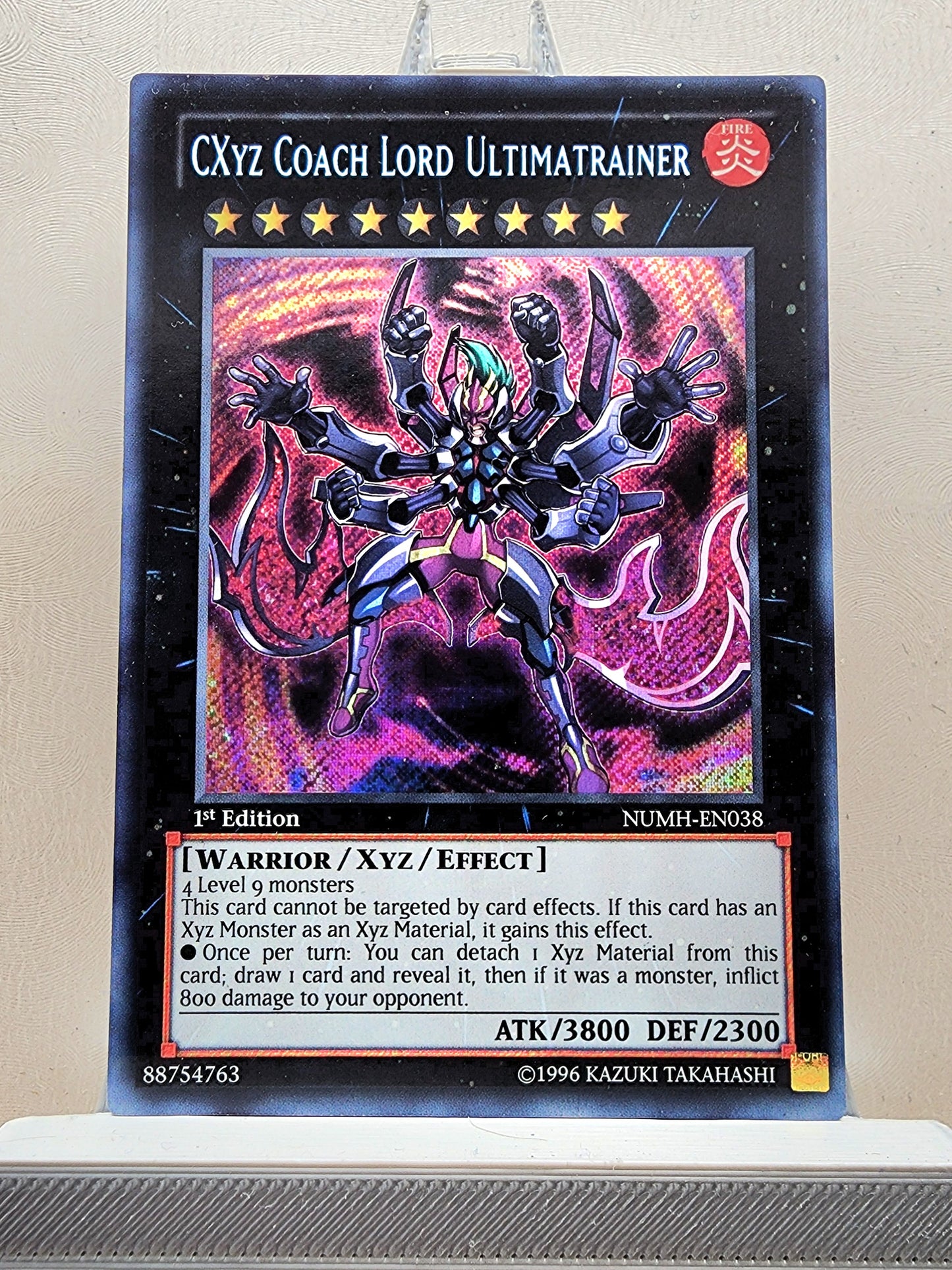 Yugioh! 1x CXYZ Coach Lord Ultimatrainer (NUMH - Secret Rare) 1st Edition