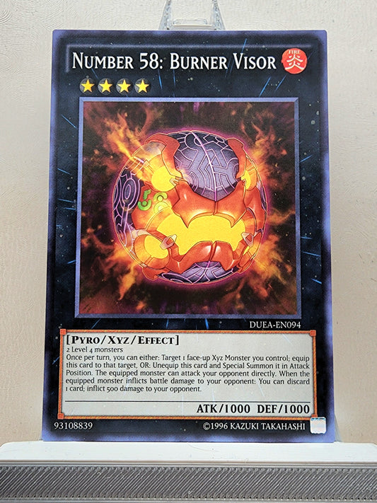 Yugioh! 1x Number 58: Burner Visor (DUEA - Common) Unli Edition