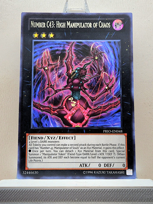 Yugioh! 1x Number C43: High Manipulator of Chaos (PRIO - Rare) Unli Edition