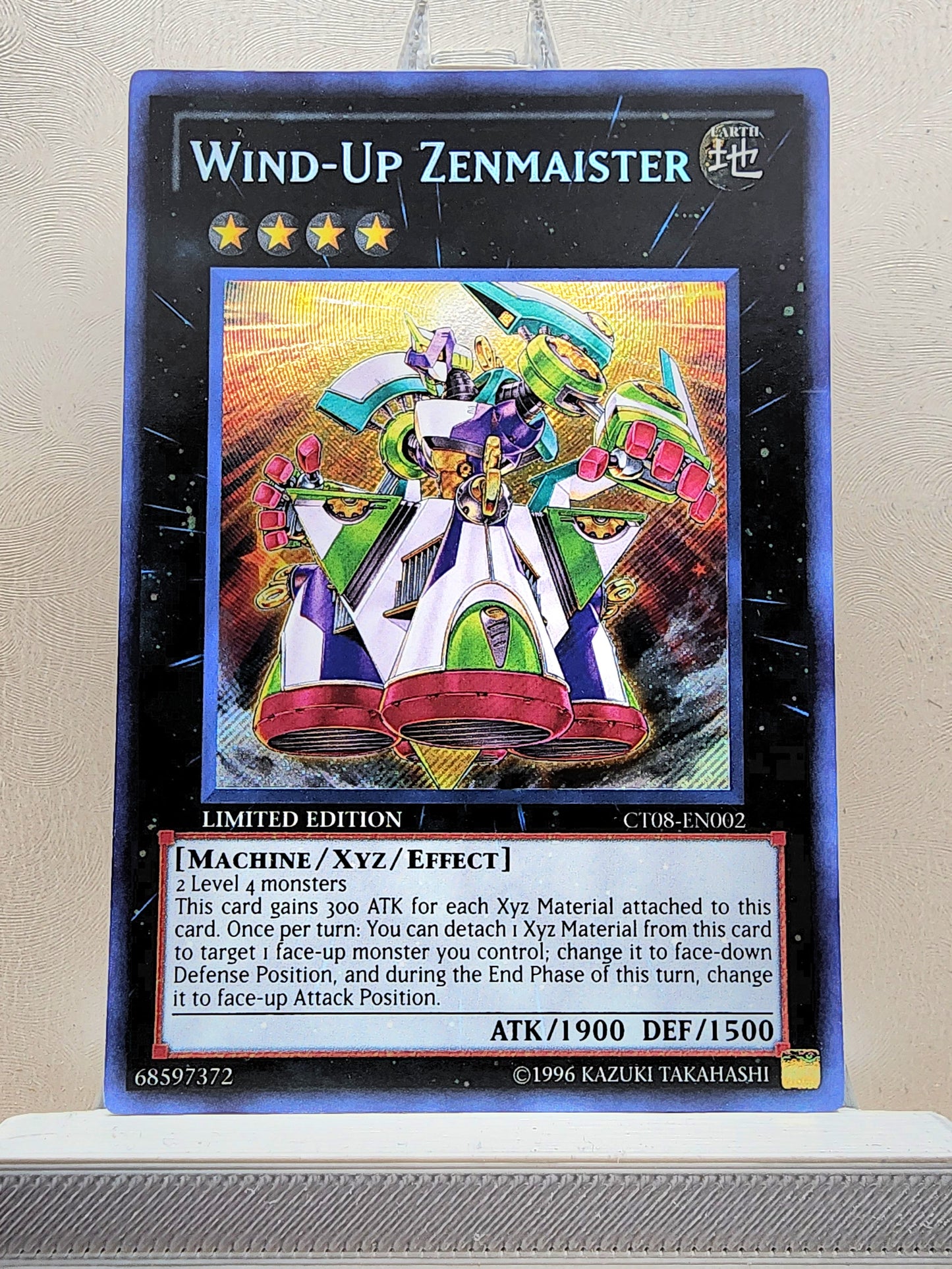 Yugioh! 1x Wind-Up Zenmaister (CT08 - Secret Rare) Limited Edition