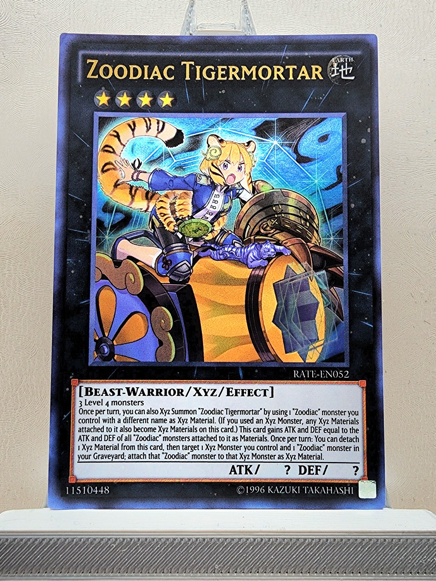 Yugioh! 1x Zoodiac Tigermortar (RATE - Ultra Rare) Unli Edition