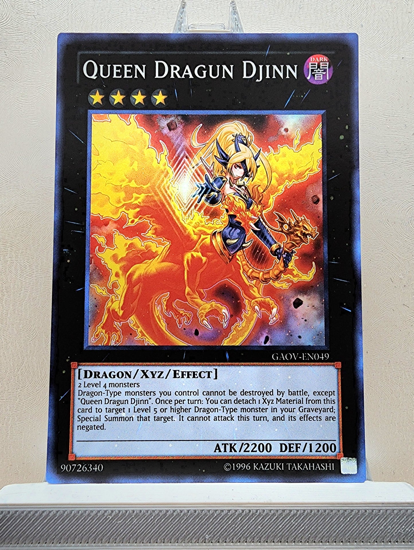 Yugioh! 1x Queen Dragun Djinn (GAOV - Super Rare) 1st/Unli Edition