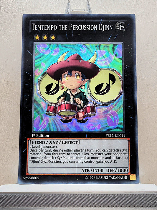 Yugioh! 1x Temtempo the Percussion Djinn (YS12 - Super Rare) 1st Edition