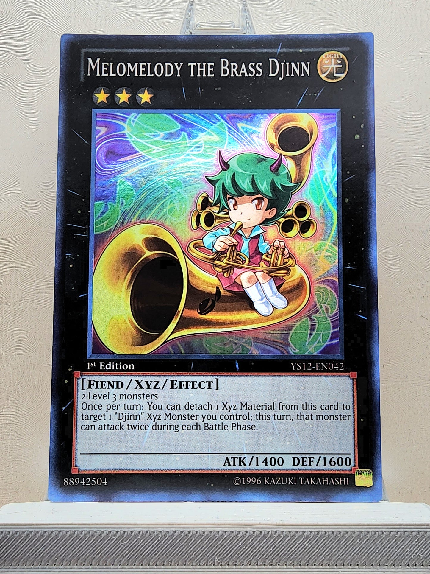 Yugioh! 1x Melomelody the Brass Djinn (YS12 - Super Rare) 1st Edition