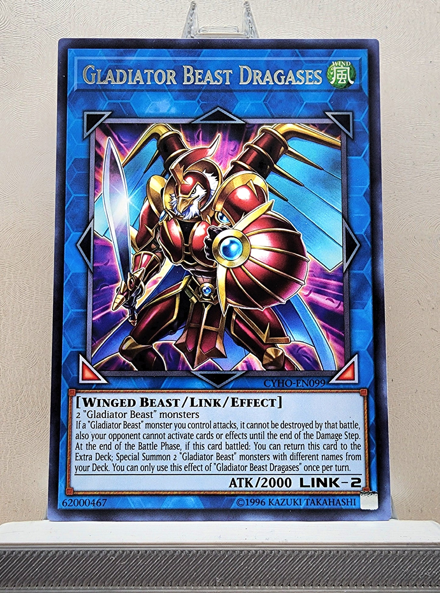 Yugioh! 1x Gladiator Beast Dragases (CYHO - Rare) Unli Edition