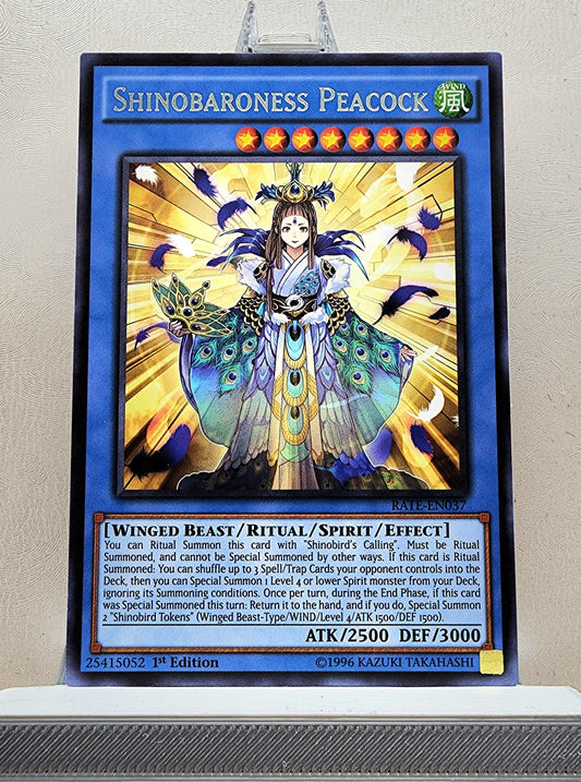 Yugioh! 1x Shinobaroness Peacock (RATE - Rare) 1st Edition