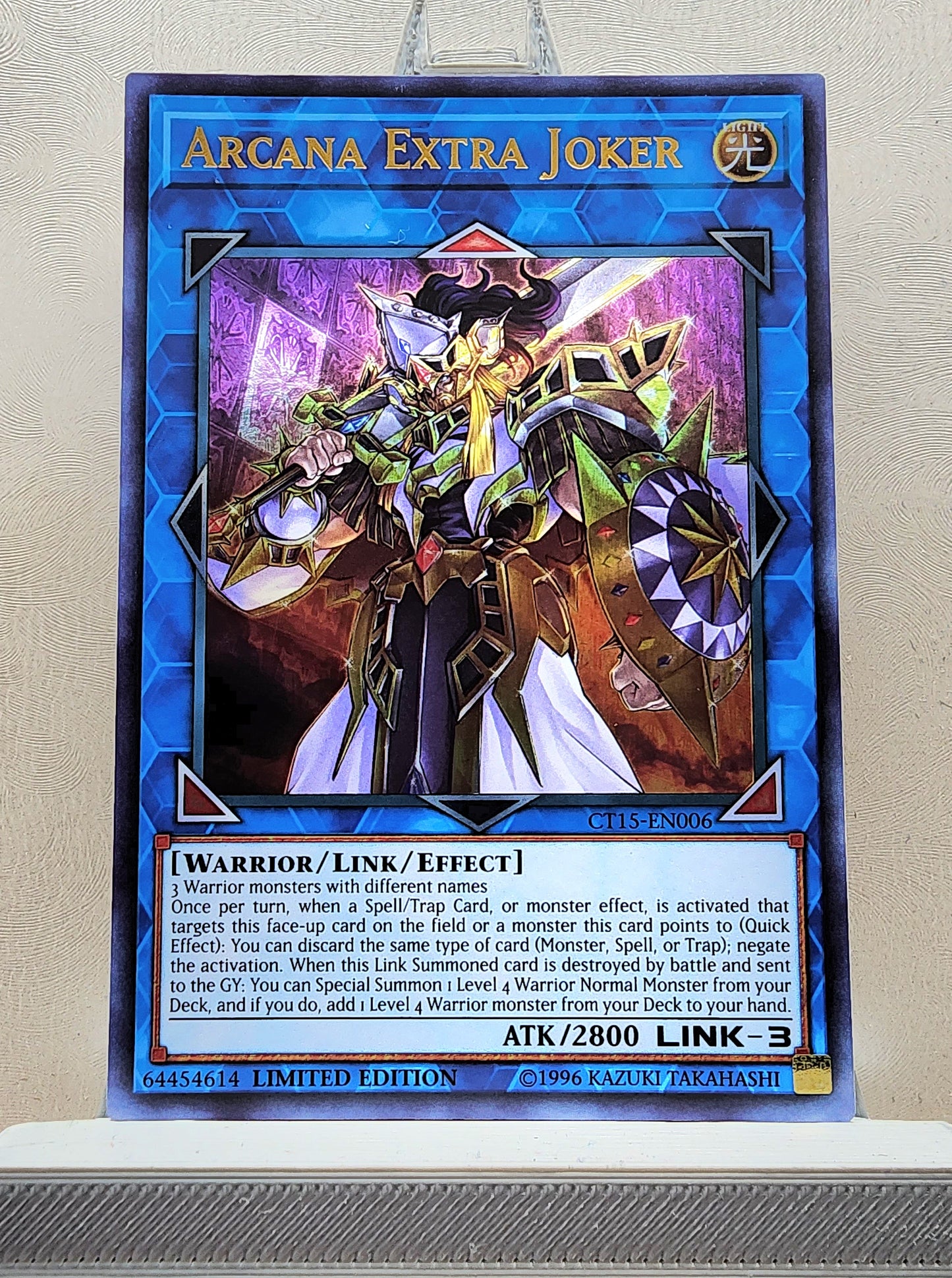 Yugioh! 1x Arcana Extra Joker (CT15 - Ultra Rare) Limited Edition