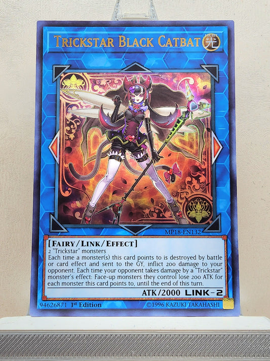 Yugioh! 1x Trickstar Black Catbat (MP18 - Ultra Rare) 1st Edition