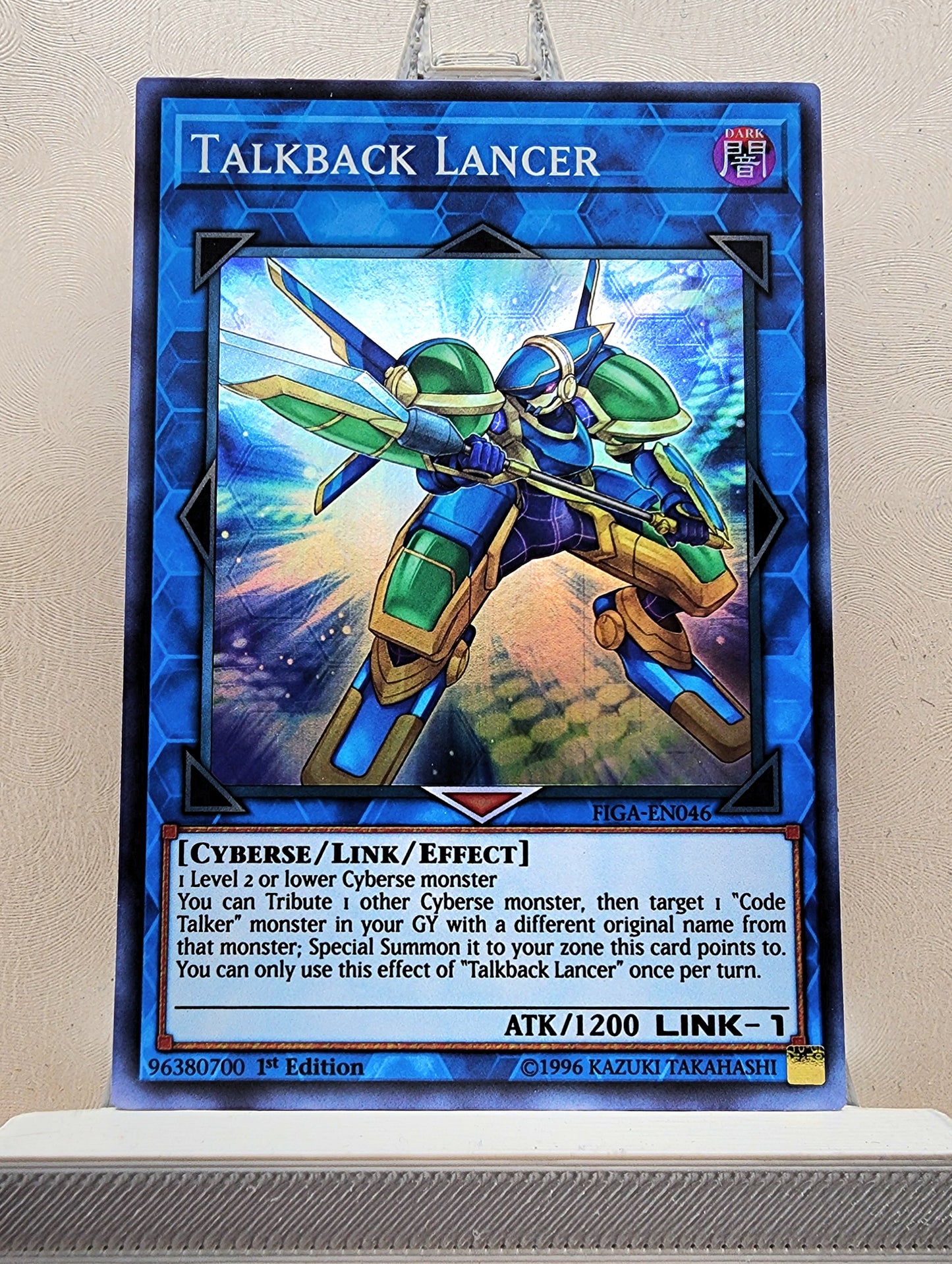 Yugioh! 1x Talkback Lancer (FIGA - Super Rare) 1st Edition