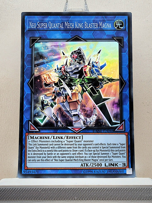 Yugioh! 1x Neo Super Quantal Mech King Blaster Magna (DANE - Super Rare) 1st/Unli Edition