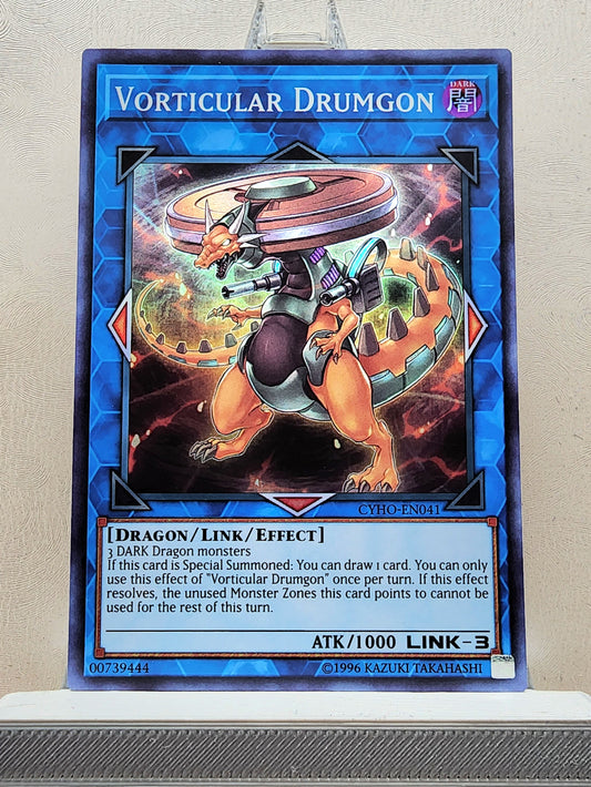 Yugioh! 1x Vorticular Drumgon (CYHO - Super Rare) 1st/Unli Edition