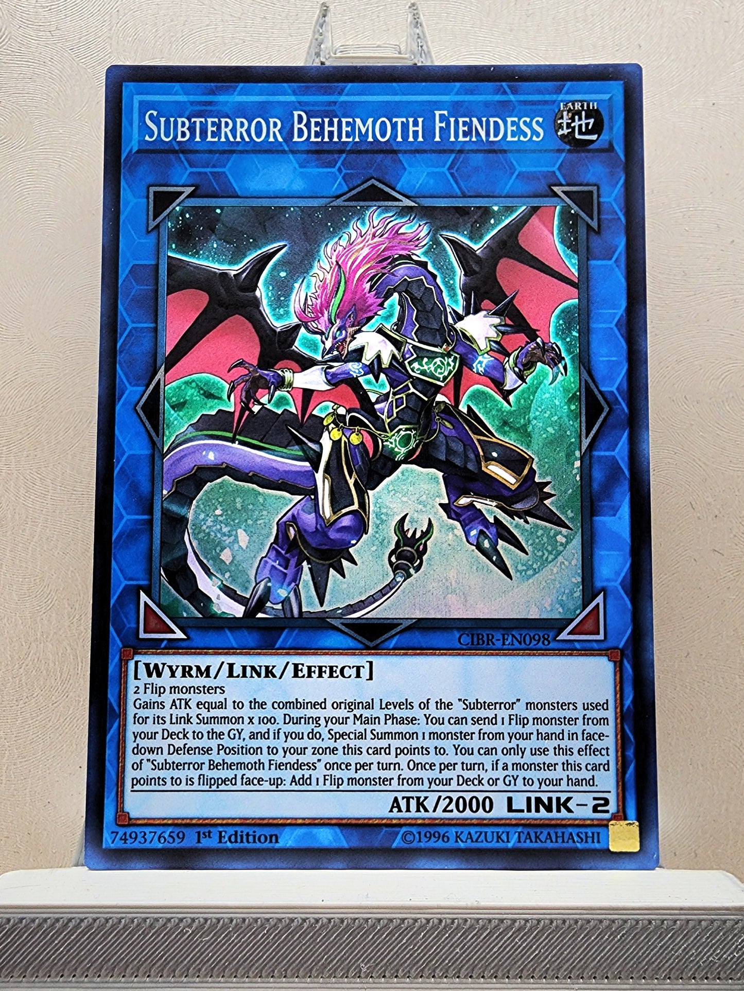 Yugioh! 1x Subterror Behemoth Fiendess (CIBR - Super Rare) 1st Edition