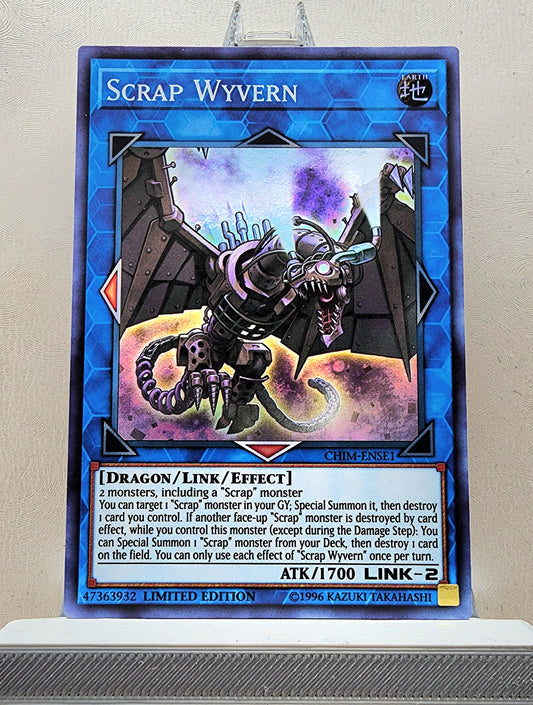 Yugioh! 1x Scrap Wyvern (CHIM - Super Rare) Limited Edition