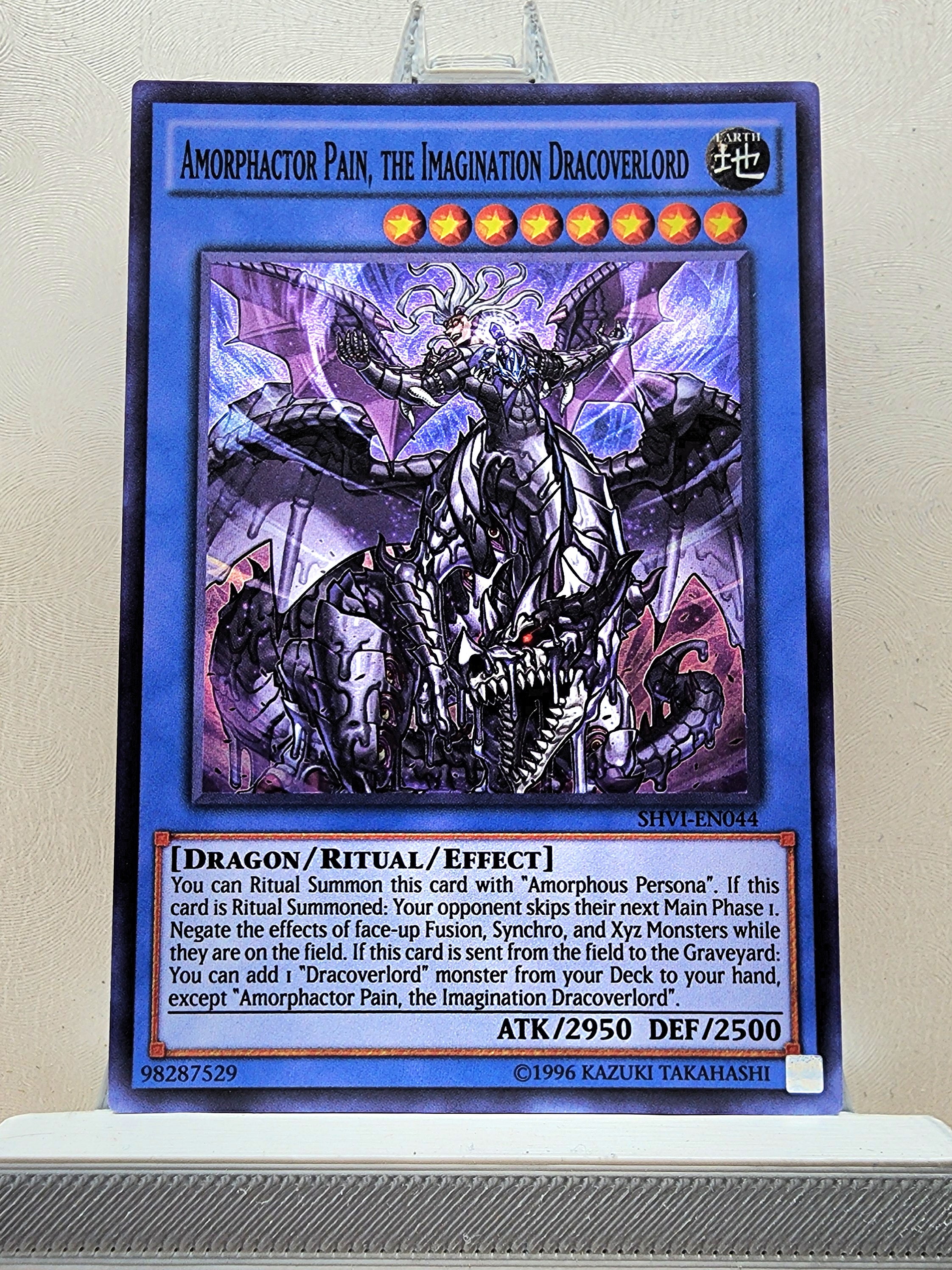Yugioh! 1x Amorphactor Pain, the Imagination Dracoverlord (SHVI - Supe ...