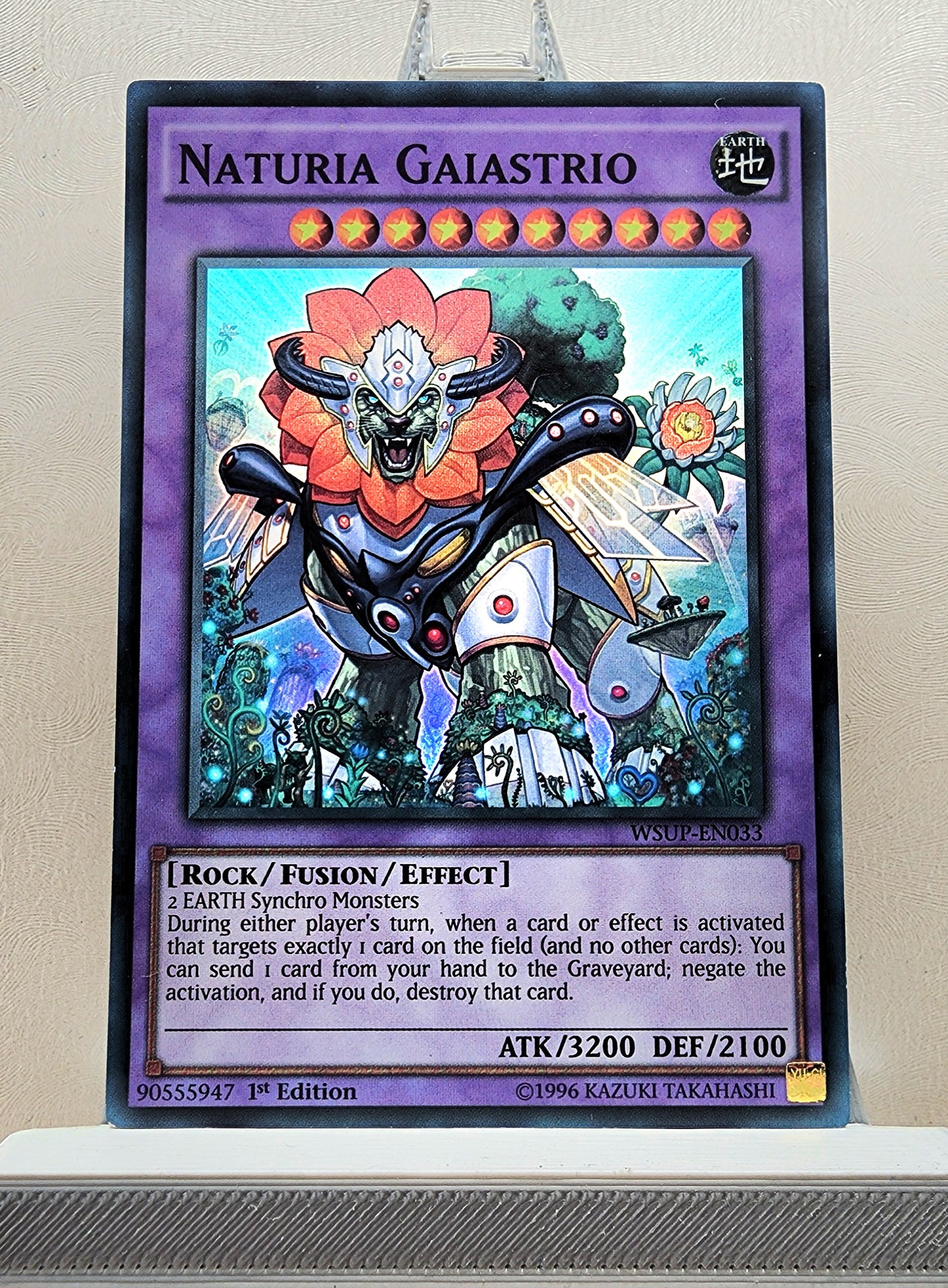 Yugioh! 1x Naturia Gaiastrio (WSUP - Super Rare) 1st Edition