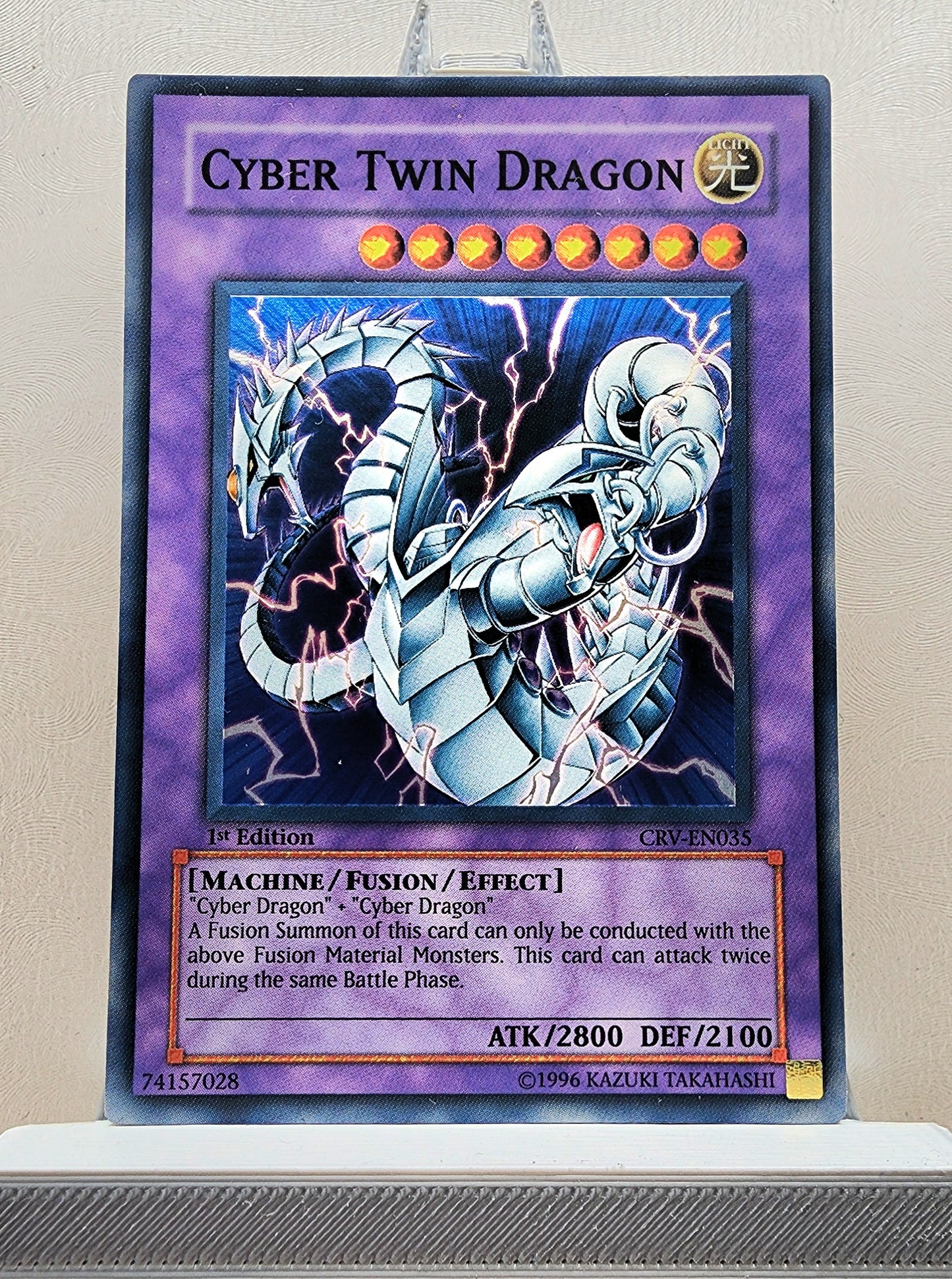 Yugioh! 1x Cyber Twin Dragon (CRV - Super Rare) 1st Edition