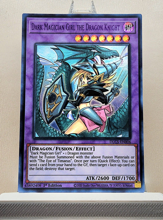 Yugioh! 1x Dark Magician Girl the Dragon Knight (DLCS - Ultra Rare) 1st Edition