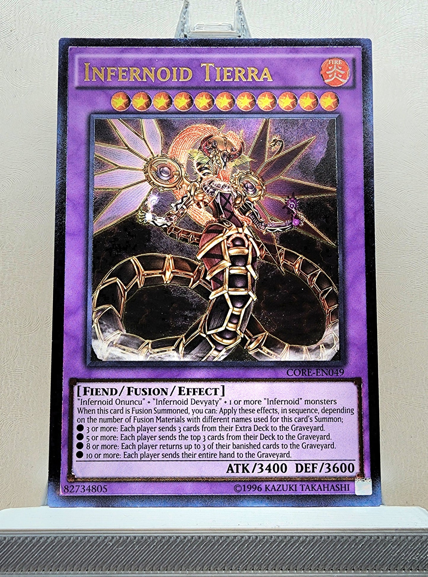 Yugioh! 1x Infernoid Tierra (CORE - Ultimate Rare) Unli Edition