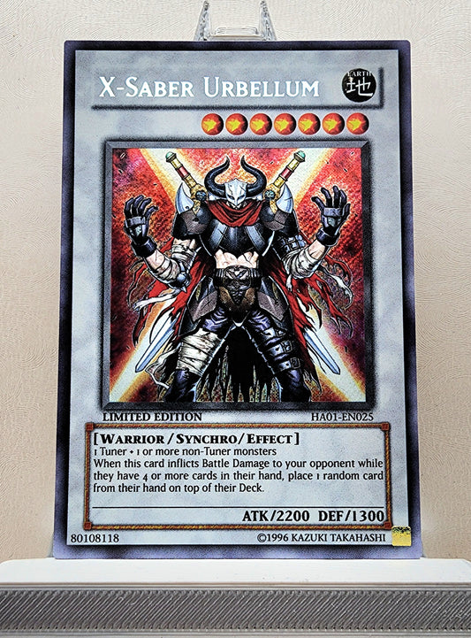 Yugioh! 1x X-Saber Urbellum (HA01 - Secret Rare) Unli/Limited Edition