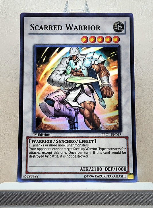 Yugioh! 1x Scarred Warrior (PRC1 - Super Rare) 1st Edition