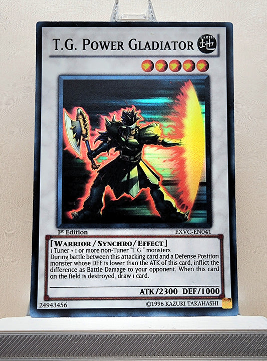 Yugioh! 1x T.G Power Gladiator (EXVC - Super Rare) 1st/Unli Edition