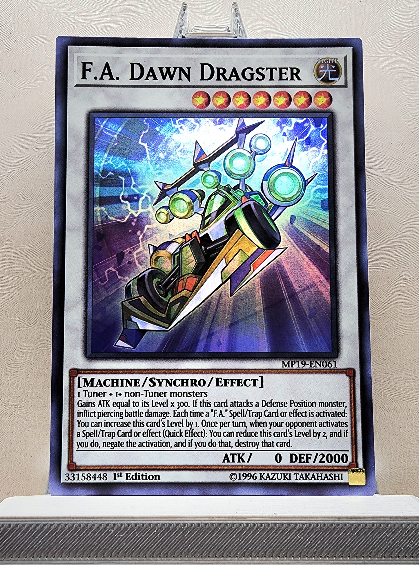 Yugioh! 1x F.A Dawn Dragster (MP19 - Super Rare) 1st Edition