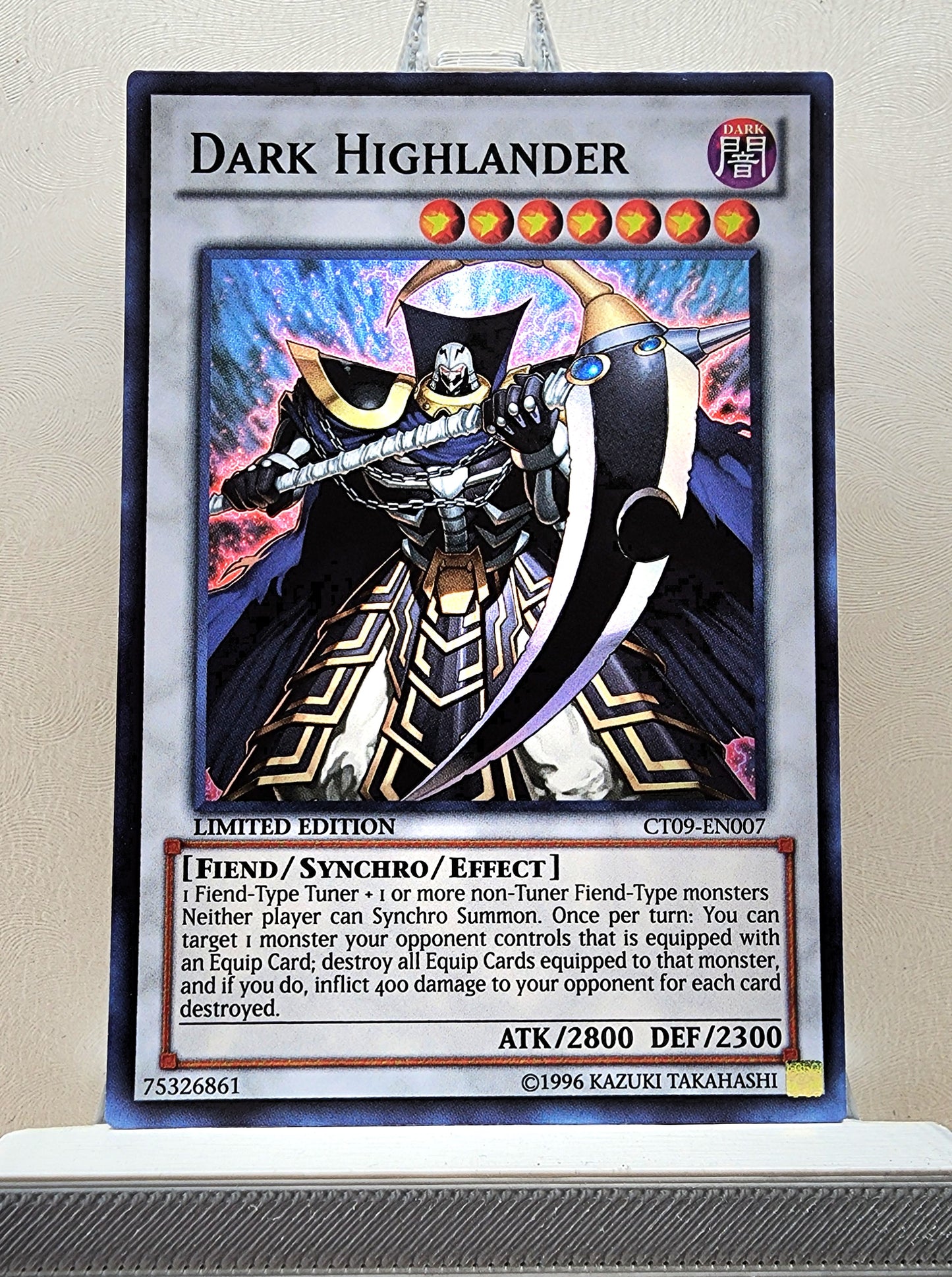 Yugioh! 1x Dark Highlander (CT09 - Super Rare) Limited Edition