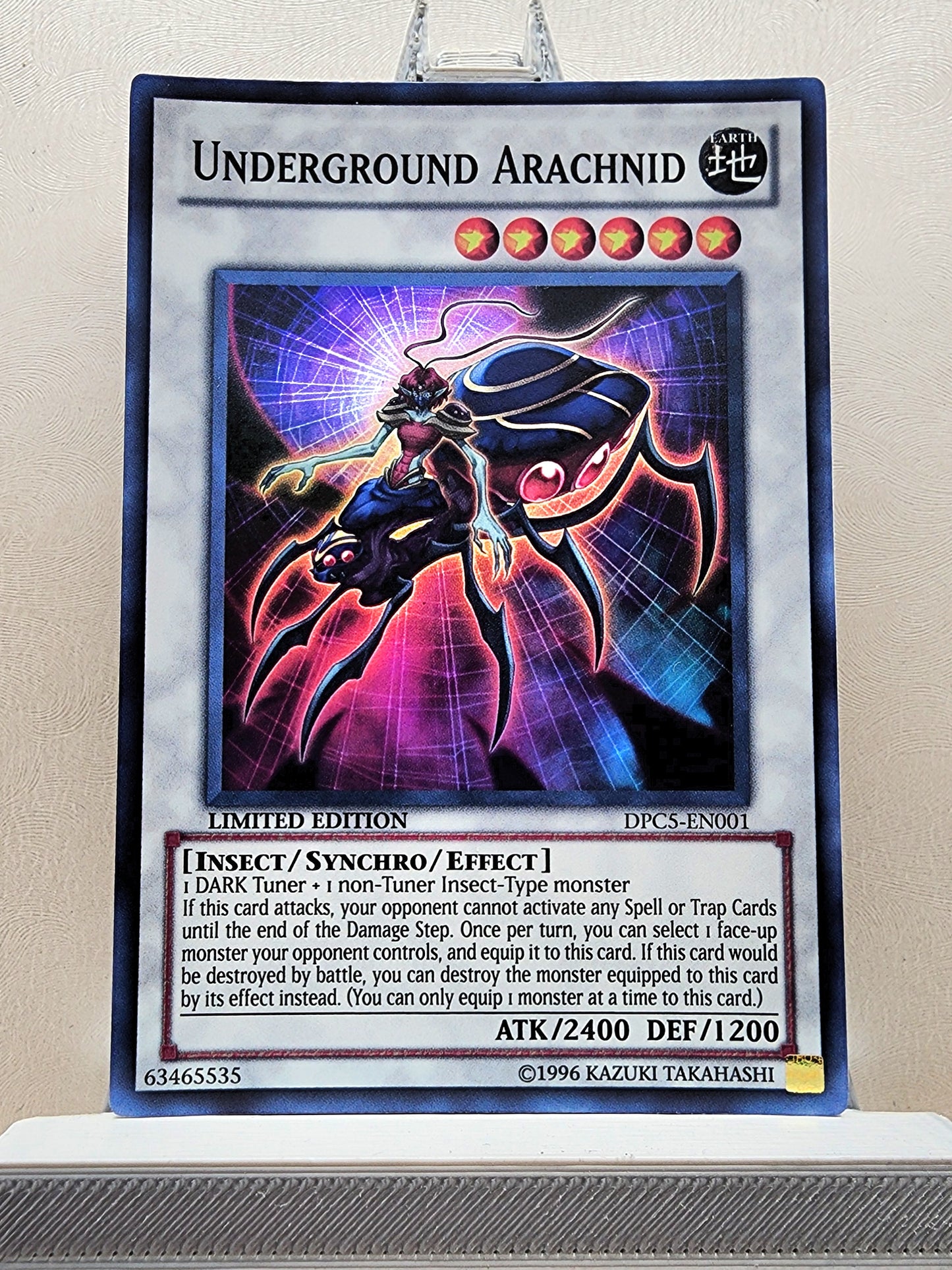 Yugioh! 1x Underground Arachnid (DPC5 - Super Rare) Limited Edition