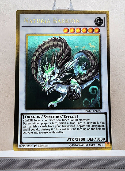 Yugioh! 1x Naturia Barkion (PGL2 - Gold Rare) 1st Edition