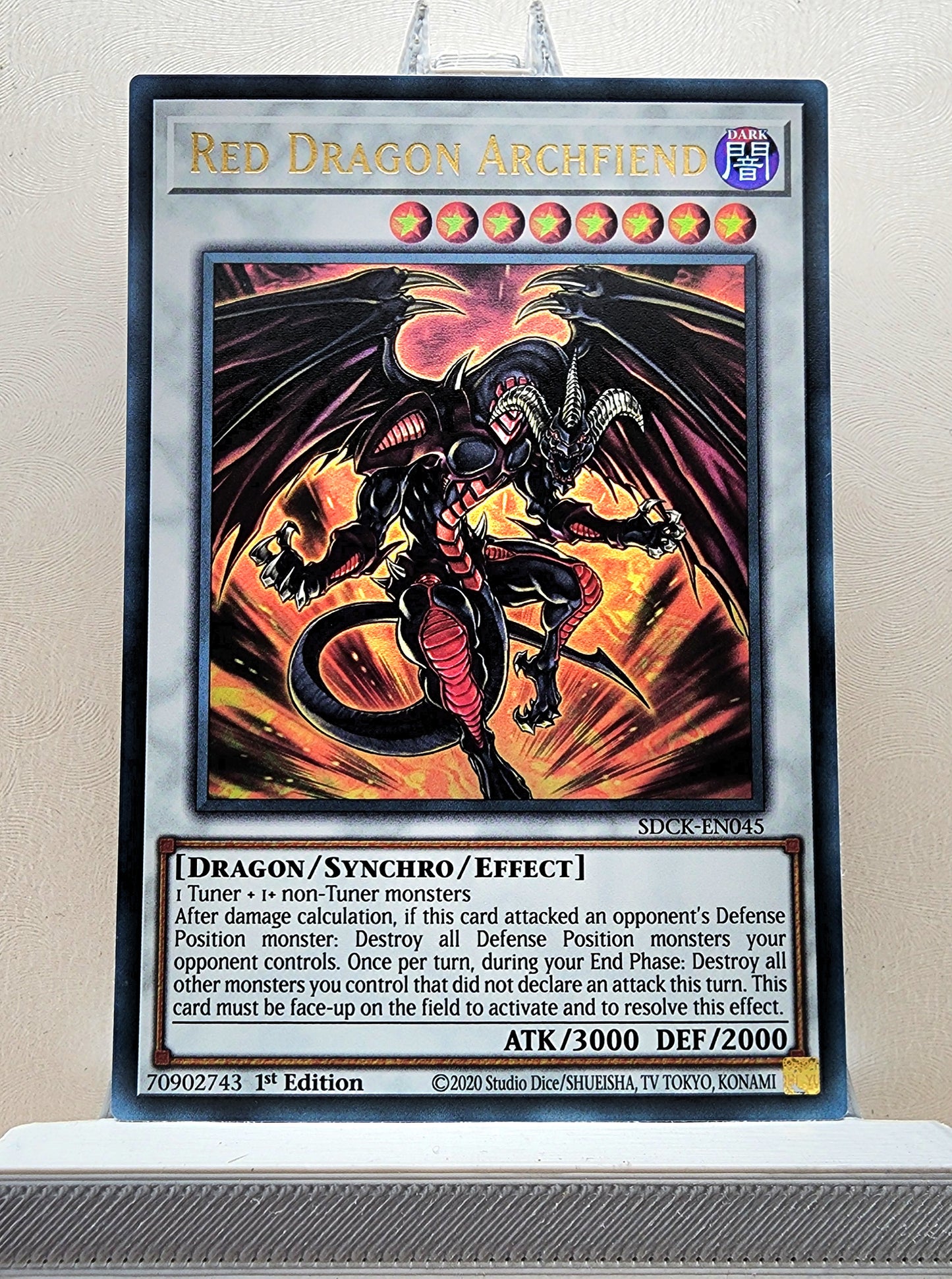 Yugioh! 1x Red Dragon Archfiend (SDCK - Ultra Rare) 1st Edition