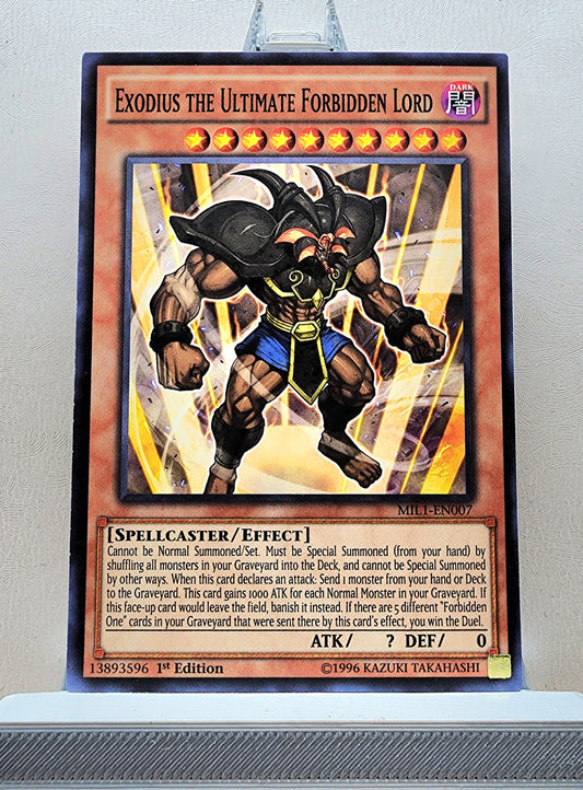 Yugioh! 1x Exodius the Ultimate Forbidden Lord (MIL1 - Common) 1st Edition