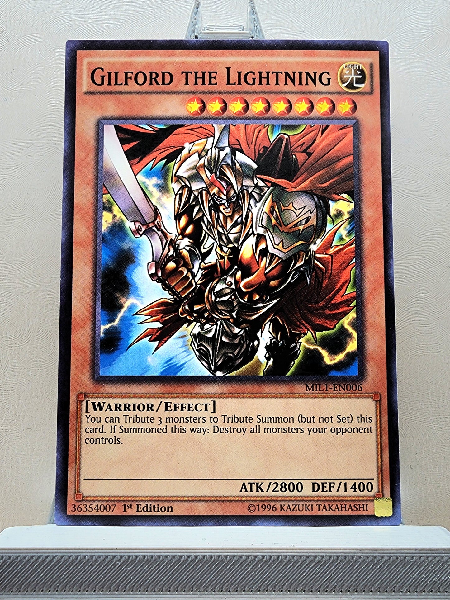 Yugioh! 1x Gilford the Lightning (MIL1 - Common) 1st Edition