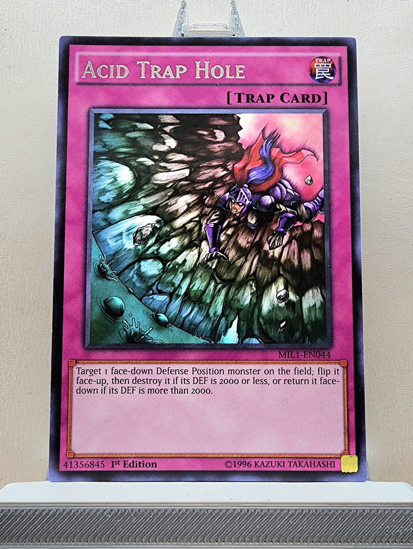 Yugioh! 1x Acid Trap Hole (MIL1 - Rare) 1st Edition