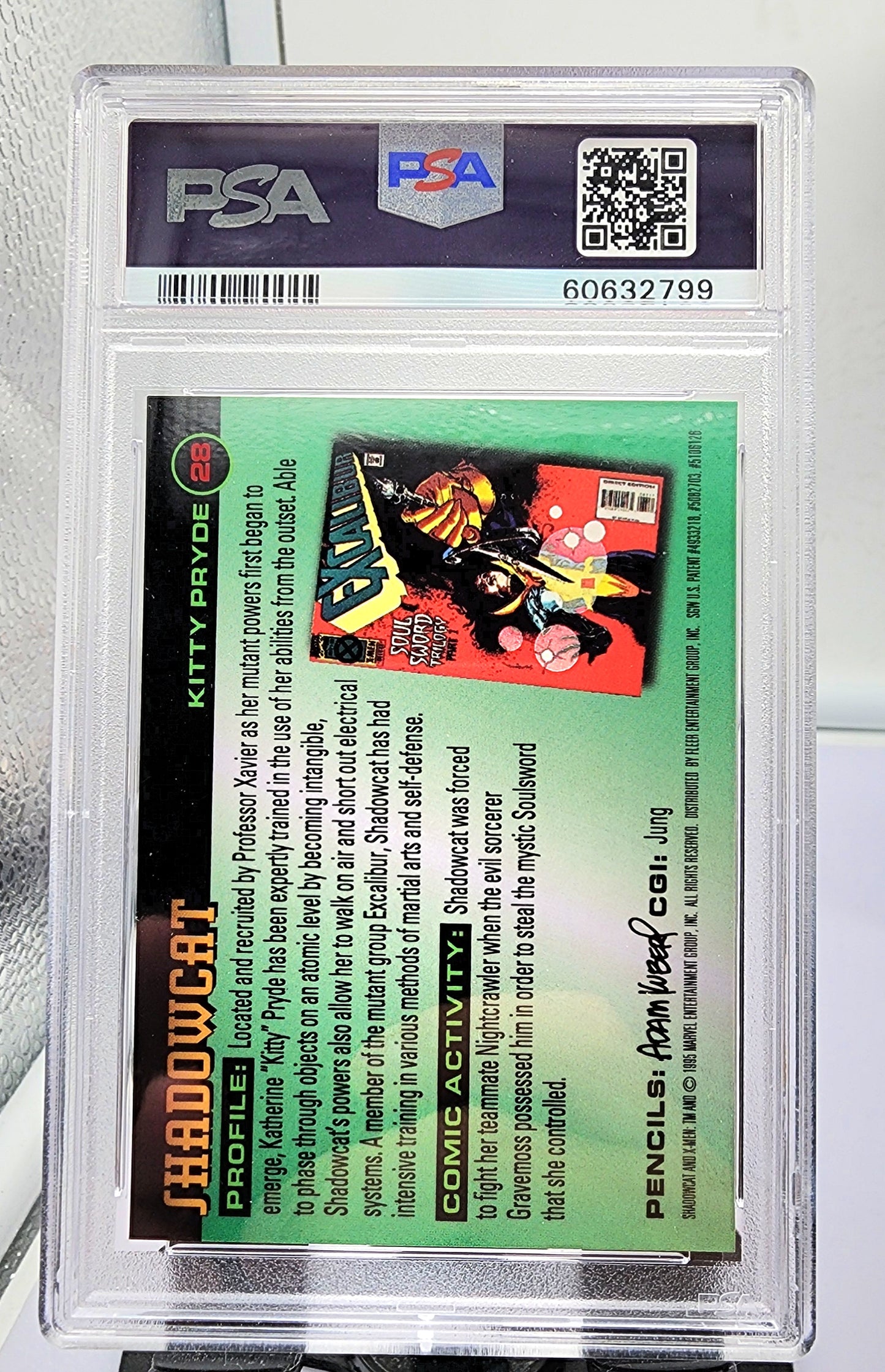 Marvel! 1x Shadowcat PSA 9 (Chromium - 1995 Fleer Ultra X-Men)