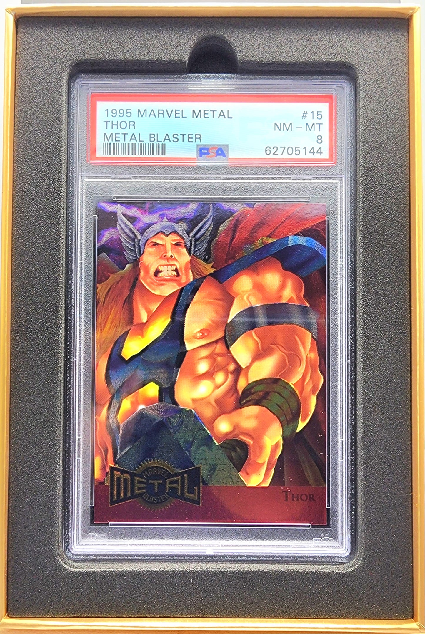 Marvel! 1x Thor PSA 8 (Metal Blaster - 1995 Fleer Marvel Metal)