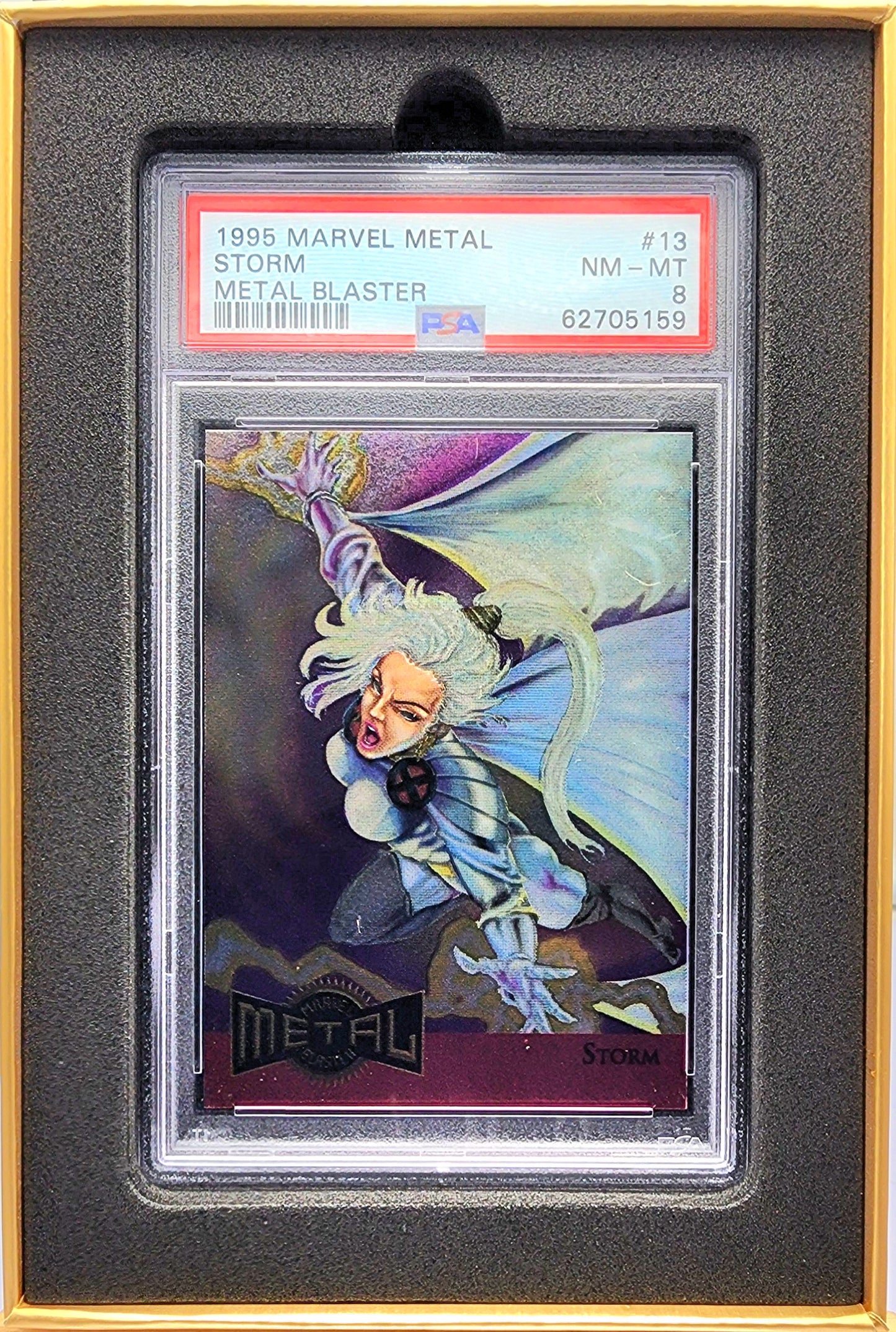 Marvel! 1x Storm PSA 8 (Metal Blaster - 1995 Fleer Marvel Metal)